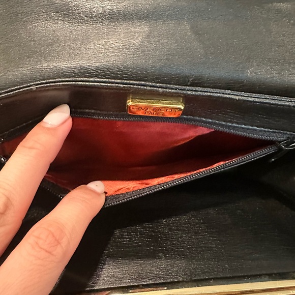 Vintage Givenchy Black Leather Clutch